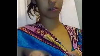 indian chick milking her boobs