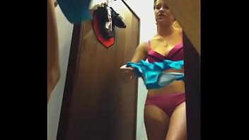 pink underwear girl in dressing room spy cam clip