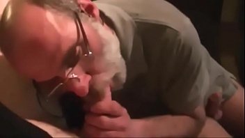 dutch grandpa gives blowjob to chubby dude