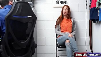 Redhead teen babe fucked by perv officer