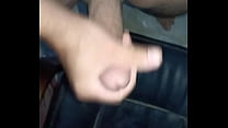 ouss young arab horny I jerk off all over the chair with my big cum